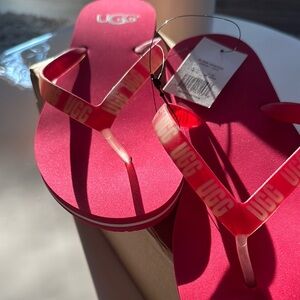 UGG Vibrant Red Sandals